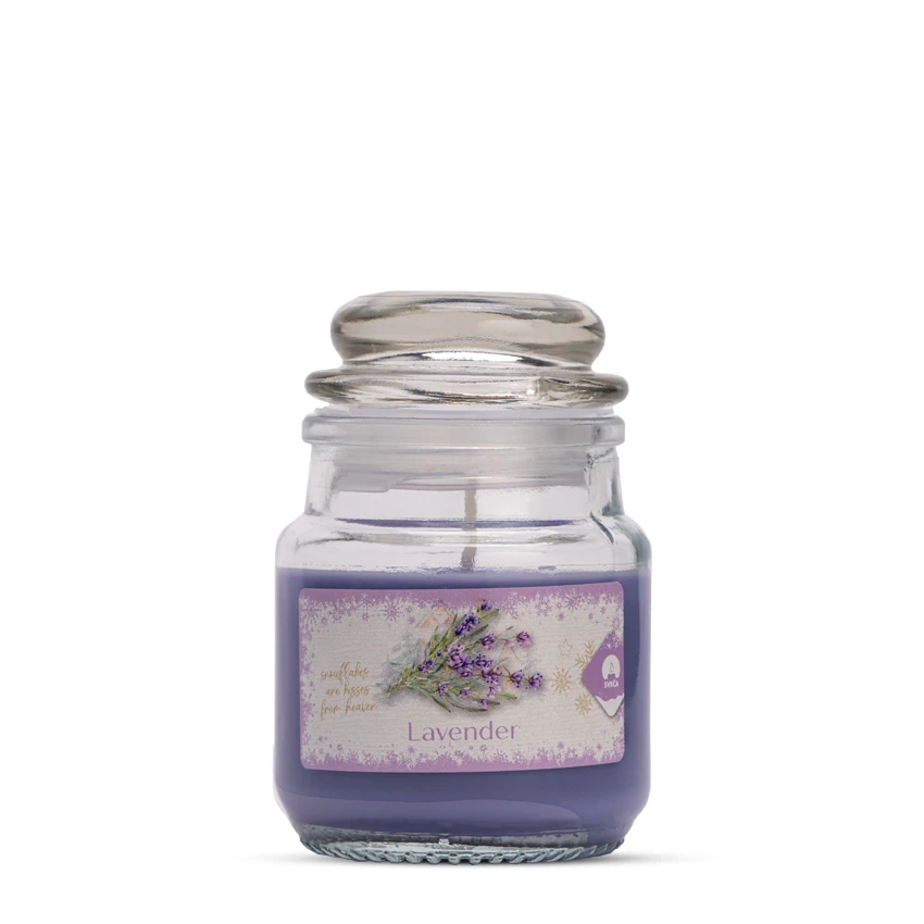 Dišeča sveča - sveča.si mini jar Lavander