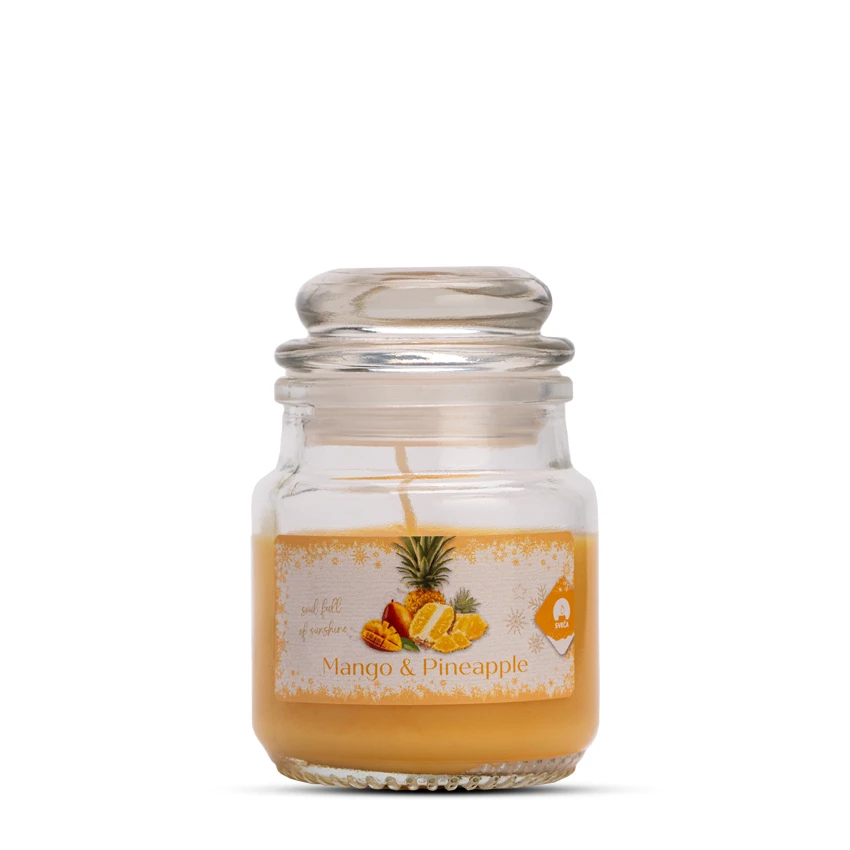 Dišeča sveča - sveča.si mini jar Mango & Pineapple