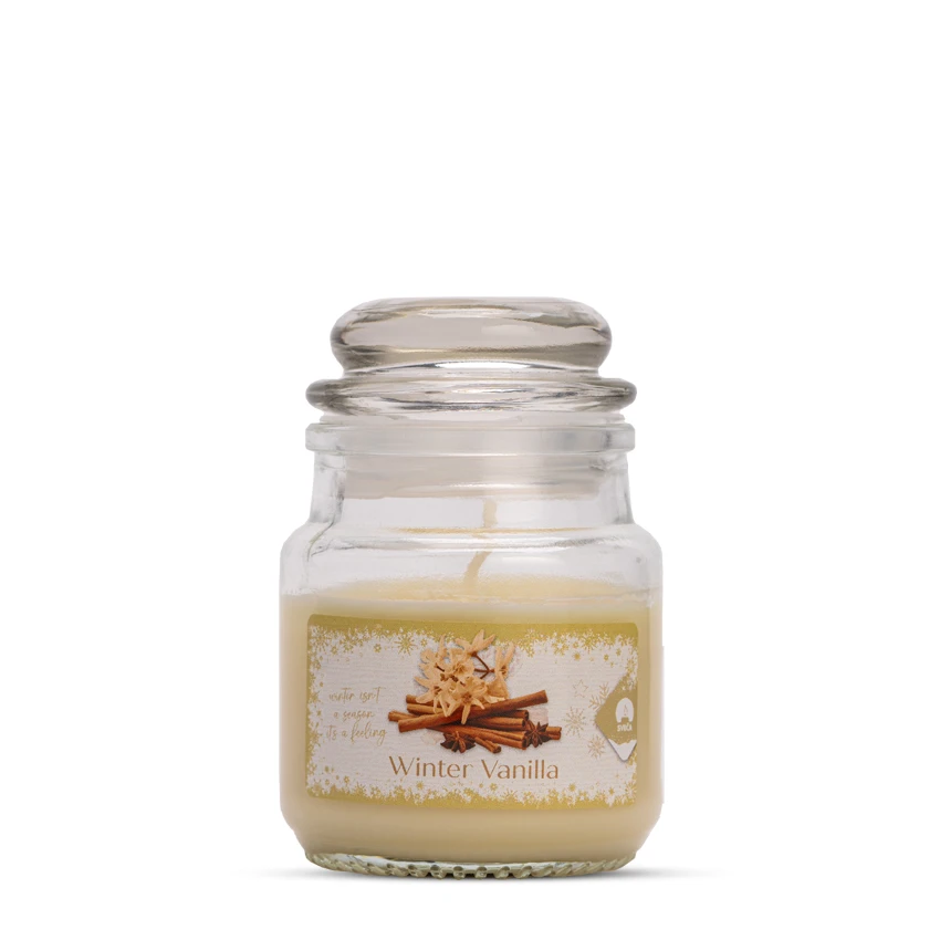 Dišeča sveča - sveča.si mini jar Winter Vanillia