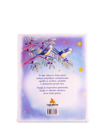 Sveča.si krstno sveto pismo modra hrbtna stran